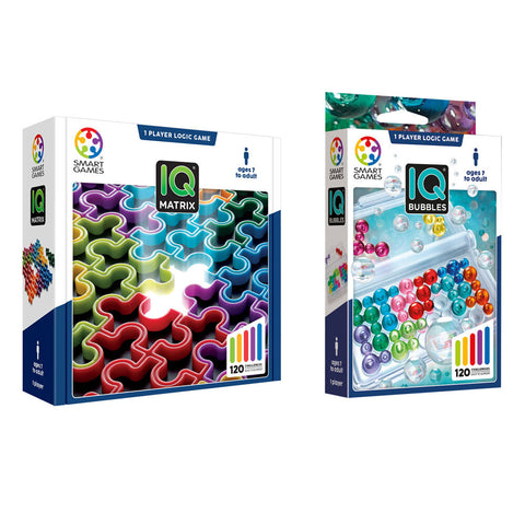 Smart Games IQ Bubbles & Matrix Logic Puzzle Game