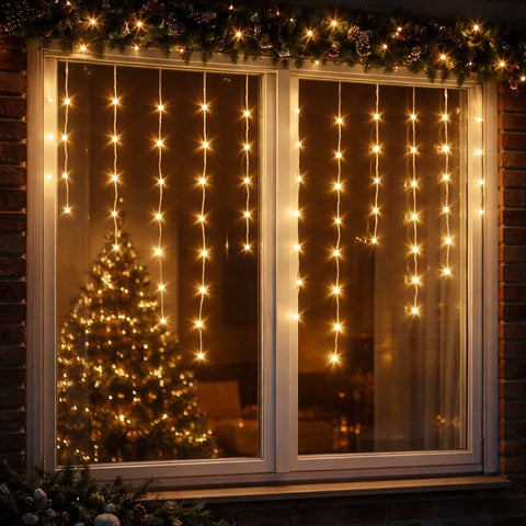 Lexi Lighting 360LED Snowing Icicle Lights - Warm White