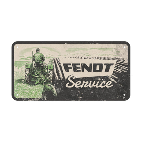 Nostalgic-Art Hanging Sign Fendt Field Service 20x10cm Steel Vintage Plaque