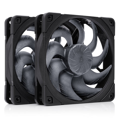 Noctua F-A12X25 G2 PWM 120mm Chromax Fan - Black 2 Pack (NF-A12X25 G2 PWM SX2-PP-CH-BK)