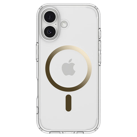 Spigen Apple iPhone 17 Ultra Hybrid (MagFit) Case (Clear Case / Gold Ring)