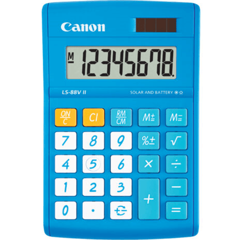 Canon Ls88Vii Mini Desktop Calculator Blue