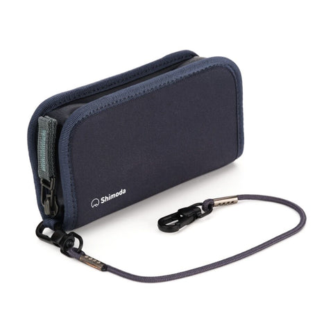 Shimoda Card Wallet Zip Memory Storage Protective Splashguard Blue