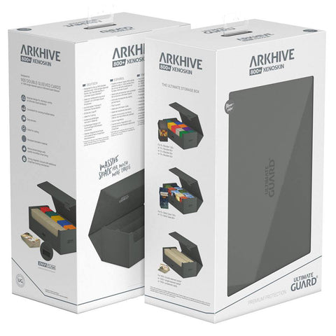 Ultimate Guard Arkhive Flip Case 800+ Standard Size XenoSkin Monocolour Grey Deck Box
