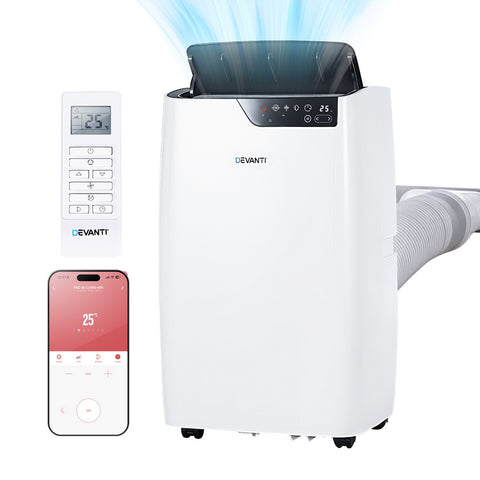 Devanti Portable Air Conditioner Dehumidifier Fan 12000BTU