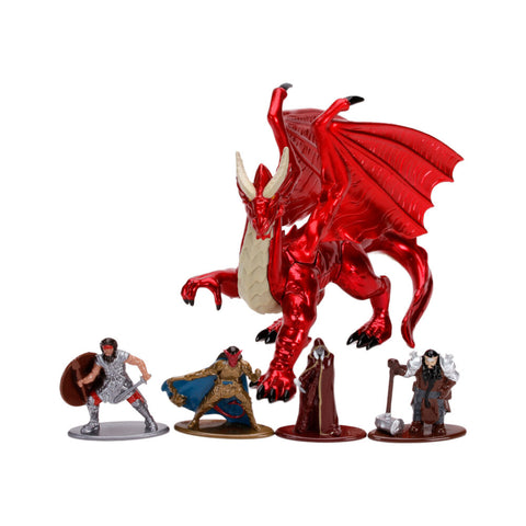 Jada 5pc Dungeons & Dragons Die-Cast Metal RPG Figure Miniatures Deluxe Pack 1.65 In