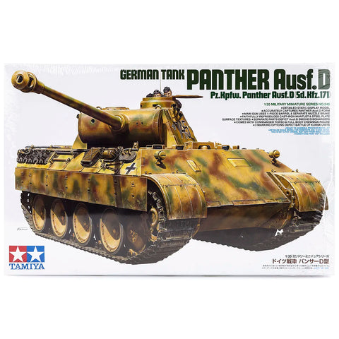 Tamiya 1/35 German Panther Ausf.D (Sd.Kfz.171) Tank Scaled Plastic Model Kit