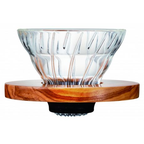 Hario V60 Glass – Olive Wood - 1 Cup