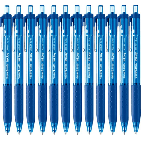 Papermate Inkjoy 300 Retractable Ballpoint Pen Medium 1.0mm (Blue) [Box 12]