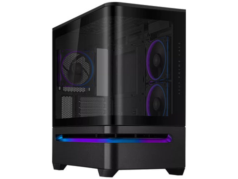 ASUS Prime AP202 ARGB Curved Tempered Glass Mid-Tower Case - Black