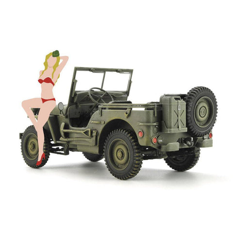 Hasegawa 1/24 1/4ton 4x4 Utility Truck with Blond Girls Figure