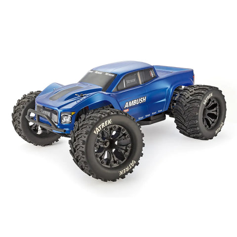 Atrek Ambush Pro RC Monster Truck Electric Brushless 2WD 1/10 Scale RTR - Sonic Blue