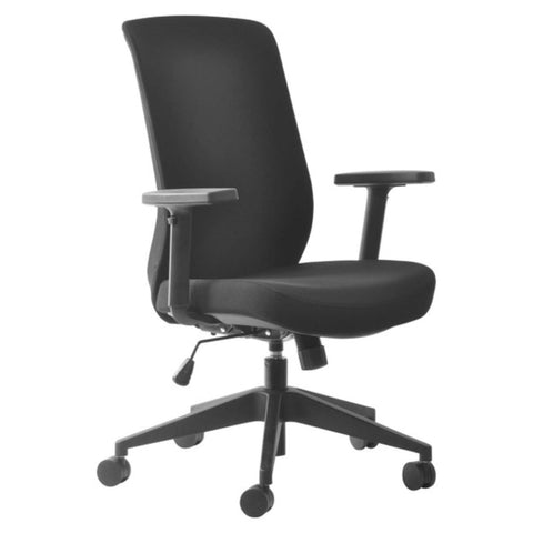 Buro Mondo Gene Chair Fabric Back with Arms Black