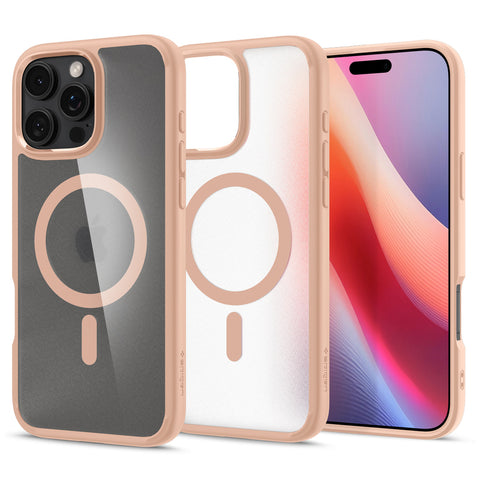 Spigen Apple iPhone 16 Pro Ultra Hybrid (MagFit) Case (Frost Rose Titanium)
