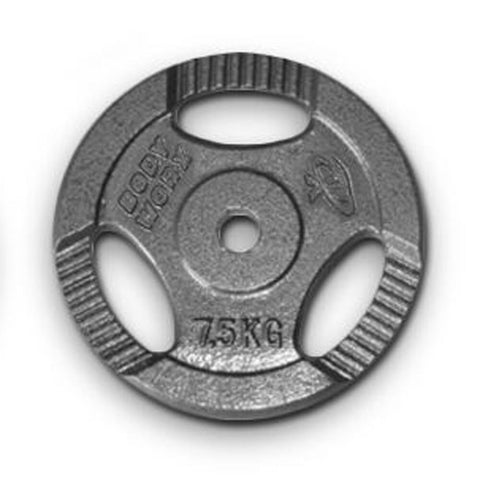 Bodyworx Ezy Grip Standard Disc Weight Plate Home Gym Workout Exercise 7.5kg
