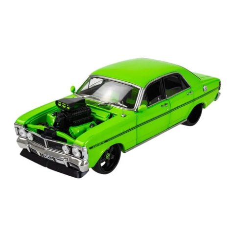 DDA 1:24 Scale Ford XY Falcon GTHO Supercharged Lime Green Diecast Car Model