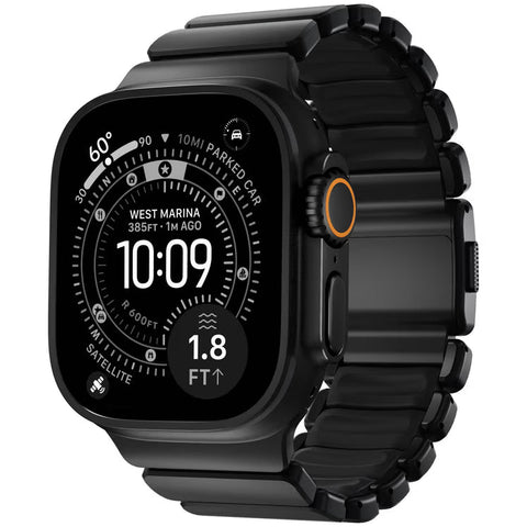 NOMAD Stratos Apple Watch Band 49mm for Apple Watch Ultra 1 & 2 (Black/Black)