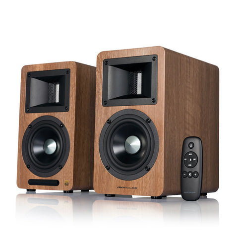 Airpulse A80 Active Bookshelf Speaker System (Walnut)