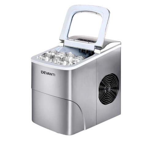 Devanti 12kg Ice Maker Machine (Silver)