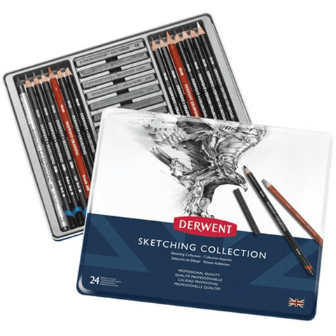 Derwent Sketching Collection Mixed Media Tin 24