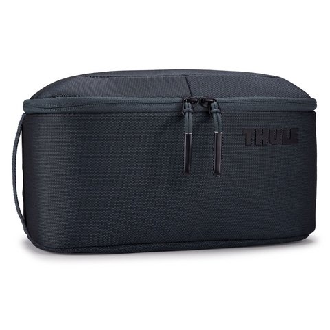 THULE Subterra Wipeable Toiletry Bag Travel Wash Kit with Removable TSA Pouch in Dark Slate