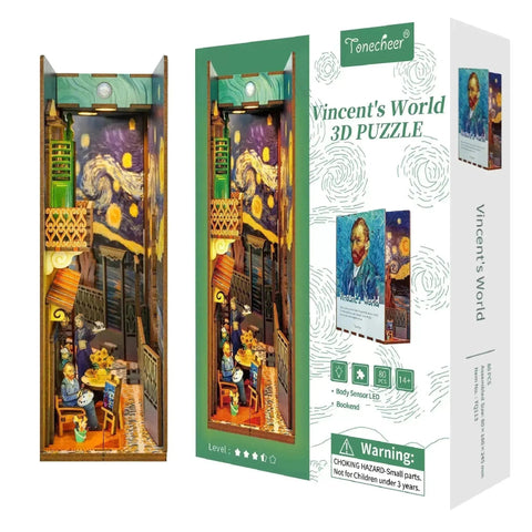 Tonecheer Vincent's World Book Nook Kit