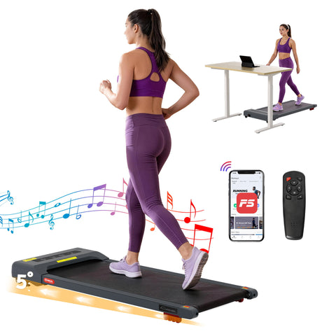 Everfit Treadmill Electric Walking Pad Incline Under Desk Home Gym 380mm (Grey)