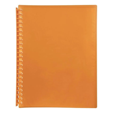 Marbig Refillable Display Book A4 (Translucent) - Orange