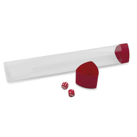 BCW Playmat Tube with Dice Cap (Red)