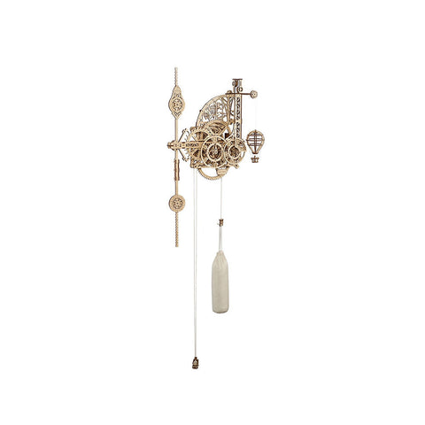 UGears Aero Clock Wall Clock With Pendulum Mechanical 3D Puzzle
