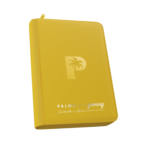 Palms Off Gaming Collector's Series 4 Pocket Zip Trading Card Binder - Yellow