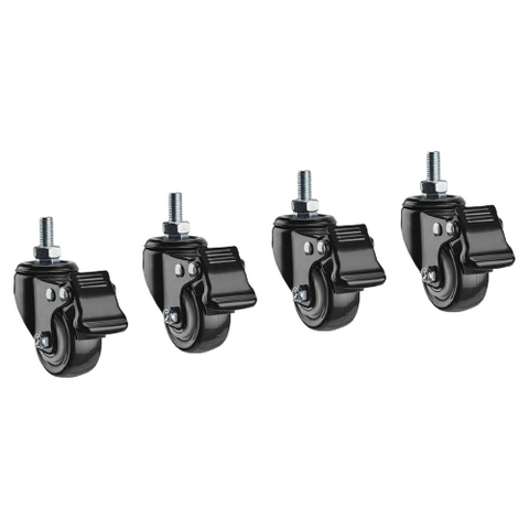 Desky Lockable Desk Casters - Fits Dual & Single Models (M8)