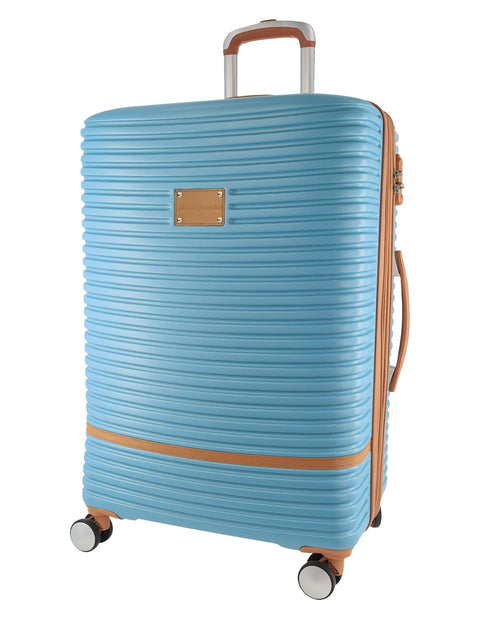 Pierre Cardin Medium Hard-Shell Suitcase Travel Luggage 70cm Blue
