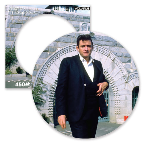 Aquarius 450pc Johhny Cash Folsom Prison 35cm Picture Disc Puzzle Jigsaw Game