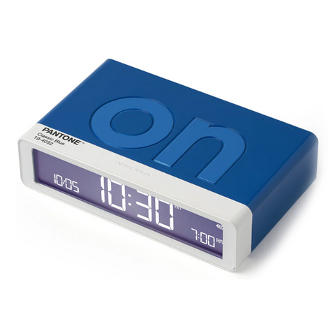 Lexon Flip Classic Reversible Alarm Clock PANTONE (Classic Blue)