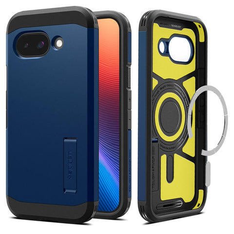 Spigen Google Pixel 9a Tough Armor (MagFit) Case (Navy Blue)