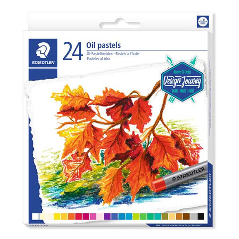 Staedtler Design Journey Oil Pastels, Assorted Colours, 24Pk