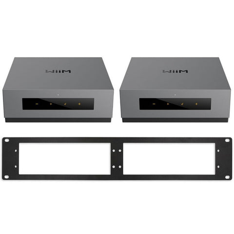 WiiM 2-Zone Rack mounted Amplifier and Audio Streamer Kit
