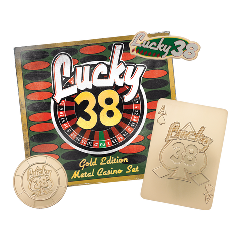 Fanattik Limited Edition Fallout : New Vegas - Lucky 38 Imitation Gold Casino Set