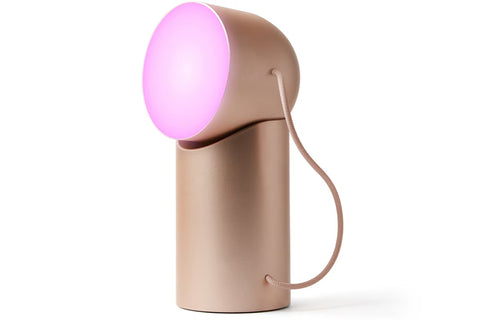 Lexon Orbe Portable Led Lamp With Moving Head (Gold)