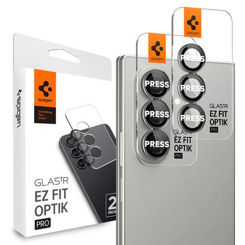 Spigen Galaxy Z Fold 8 Ultra / Z Fold 7 Glas.tR EZ Fit Optik Pro Lens Protector 2PCS (Black)
