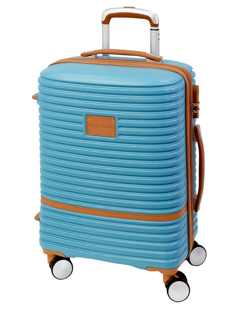 Pierre Cardin Cabin Hard-Shell Suitcase Travel Luggage 54cm Blue