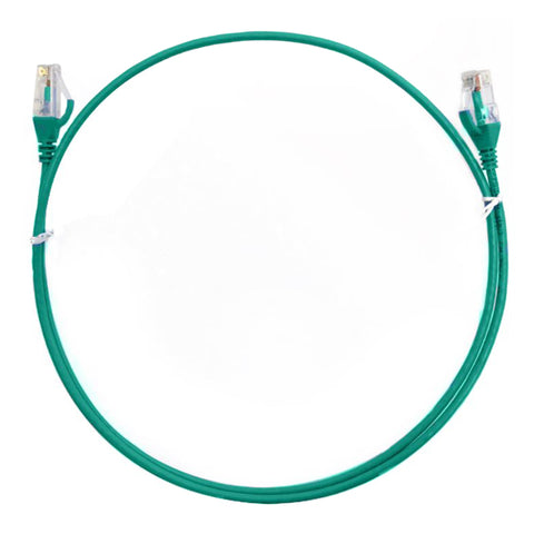 8ware CAT6 Ultra Thin Slim Cable 5m/500cm - Green (CAT6THINGR-5M)