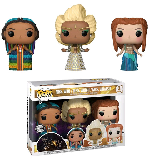 Funko Pop! Vinyl - Disney A Wrinkle in Time - Mrs Who, Mrs Which & Mrs Whatsit US Exclusive 3-Pack