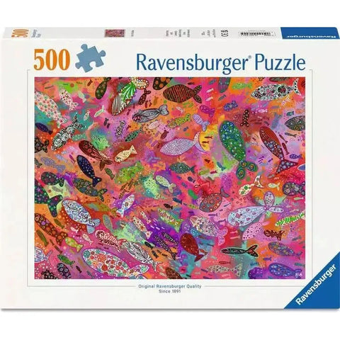 Ravensburger 500pc Fish in Fuchsia Puzzle