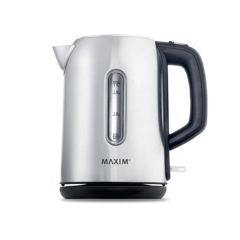 Maxim Kettle Brushed Stainless Cordless 360 Degree Base 1.7L Auto Cut Out