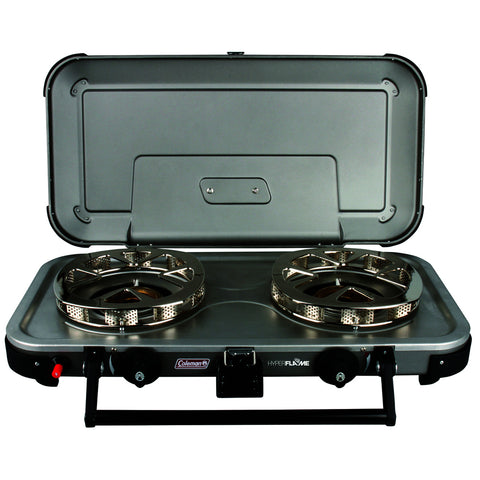 Coleman HyperFlame Fyreknight Portable Camping Stove (Grey/Black)