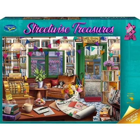 Holdson 1000pc Streetwise Treasures Book Lovers Shop Puzzle