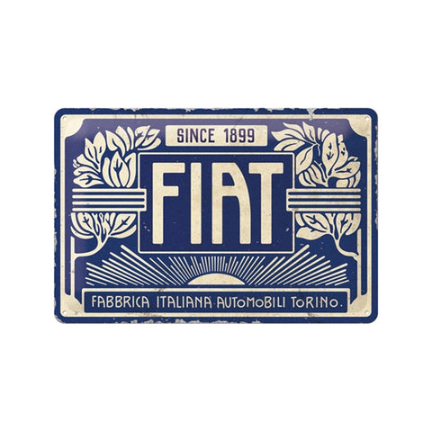 Nostalgic-Art Fiat Since 1899 20x30cm Medium Metal Tin Sign Plaque