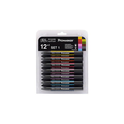 Winsor & Newton ProMarker Drawing Marker Pen Set (Rich Tones) [6-Pieces]